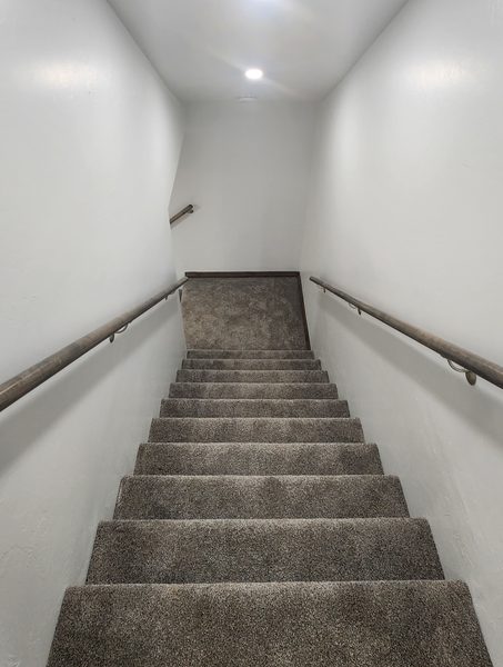 Stairway between the two floors