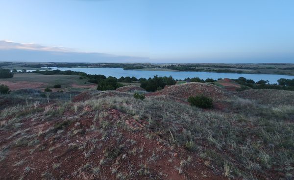 The view out across the water